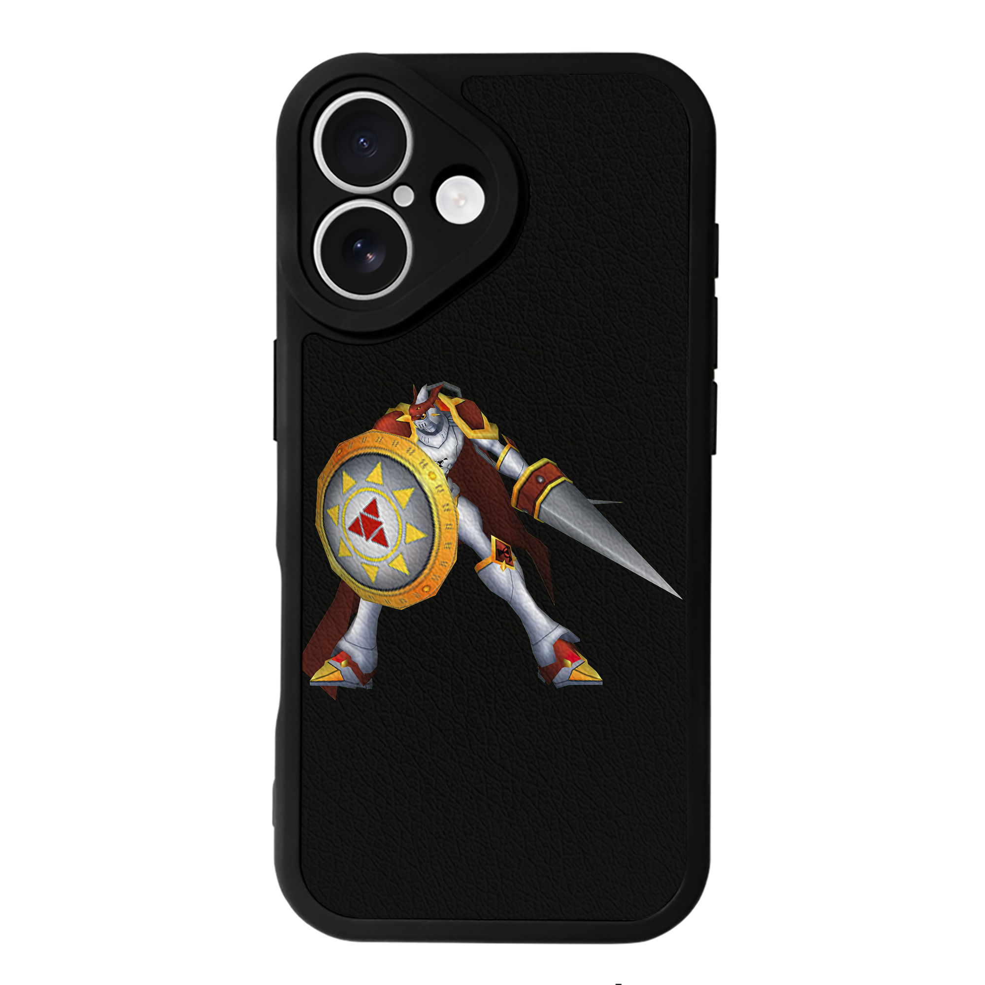 （画像用） Digimon デジタルモンスター/デジモン 【iPhone 16シリーズ対応】シリコンスマホケース（レザー調） 材質：シリコン
